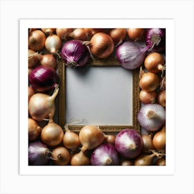 Onion Frame 3 Art Print