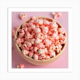 Pink Popcorn 1 Art Print