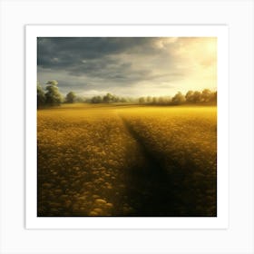 Dandelion Field Art Print