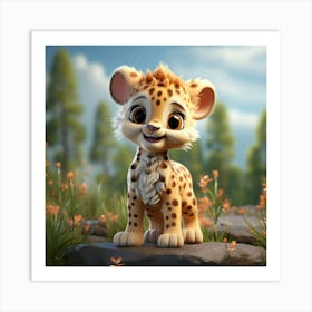 Cheetah Cub 4 Art Print