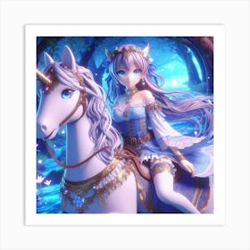 Unicorn Rider Art Print