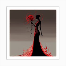 Elegant Woman Art Print