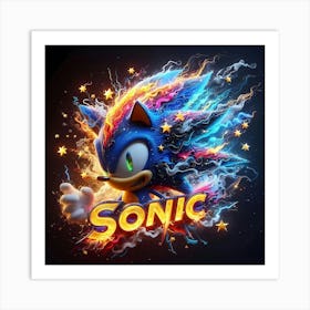 Sonic Character Art Print