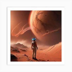 Martian Landscape Art Print