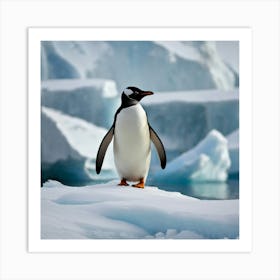 Antarctic King Penguin Art Print