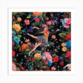 'Dance Of The Roses' Art Print