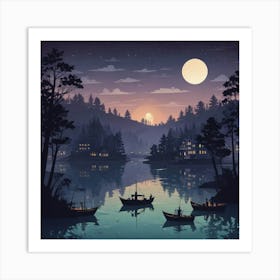 Night In The Woods Art Print