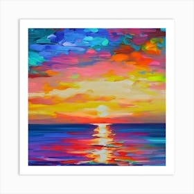 Sunrise Painting 2 Art Print