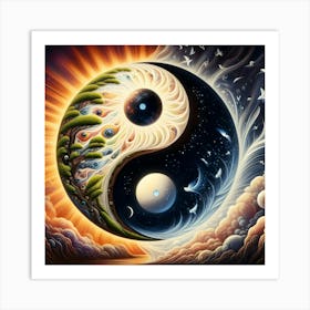 Yin Yang 3 Art Print