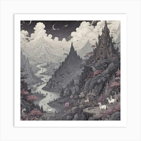 Fairytale Landscape Art Print