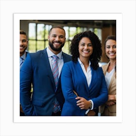 Smiling Business Team Art Print