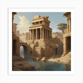 Egyptian City Art Print 1 Art Print