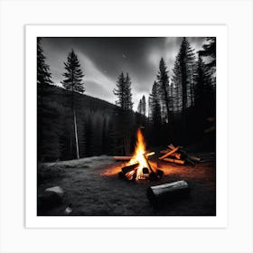 Campfire 1 Art Print