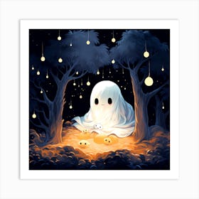 Ghost In The Woods 1 Art Print