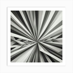 Black and White Abstract Art 415 Art Print