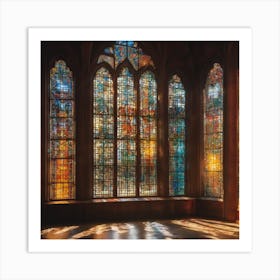 Sunlight throw glass window Art Print