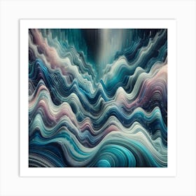 Celestial Wave Form Art Print