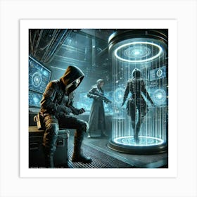 The Ravens Edge Episode4 Zoya And Cipher 1024x1024 Art Print