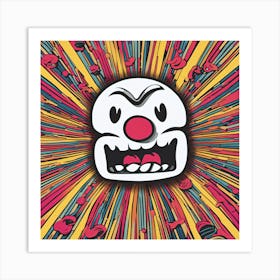 Clown Face Art Print