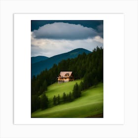 House In The Mountains Art Print