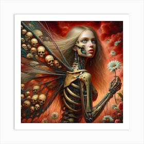 Fairy Skeleton Art Print