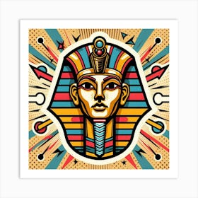 Pharaoh Sutekhura Head Art Print