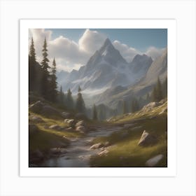 Mountain Landscape 45 Art Print