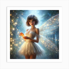 Fairy In The Forest 57 Art Print