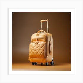 Suitcase On Wheels Affiche