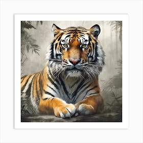 Tiger In The Jungle Art Print