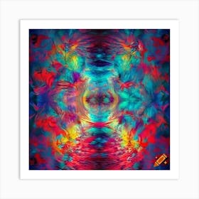 Psychedelic Abstract Painting Art Print