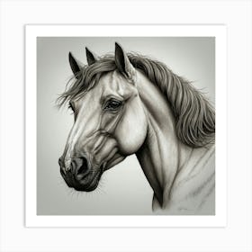 Portrait Of A Horse 1 Art Print