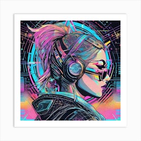 Cyber Fashion Art Print