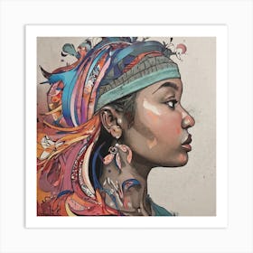 Portrait Of A Woman 1 Art Print