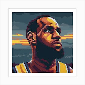 LeBron James 3 Art Print