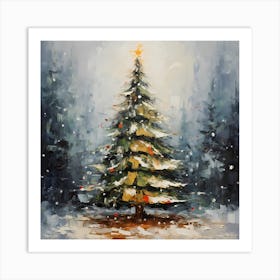 Vintage Tannenbaum Harmony Art Print