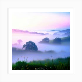 Misty Morning Art Print