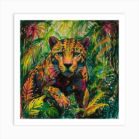 Jaguar In The Jungle Art Print