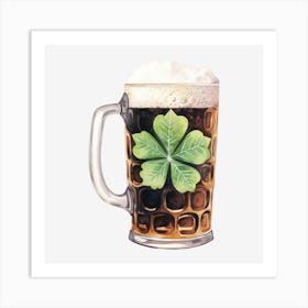 Shamrock Beer 1 Art Print