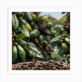 Coffee Beans On A Tree 11 Art Print