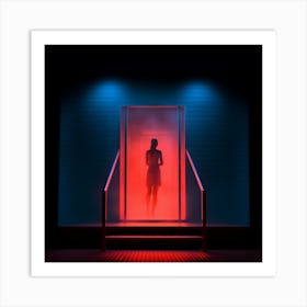 Woman In A Doorway Art Print