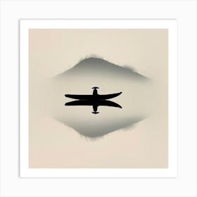 Canoe On A Lake Art Print