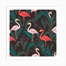 Flamingos 2 Art Print