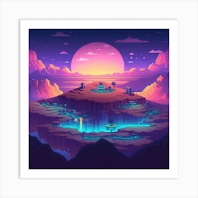 Pixel Art 3 Art Print