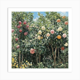 Garden Of Flowers Art 3 Art Print