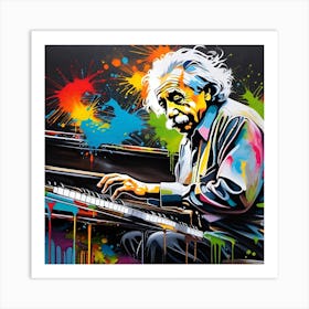 Albert Einstein 8 Art Print