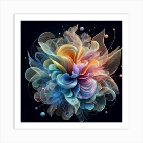 Abstract Flower 2 Art Print