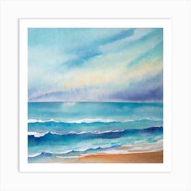 Sea and beach Art Print