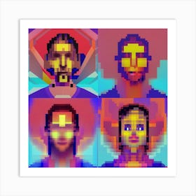 Pixel Art 2 Art Print