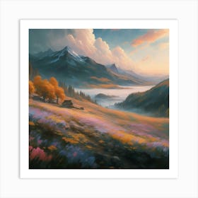 Landscape Painting 19 Art Print